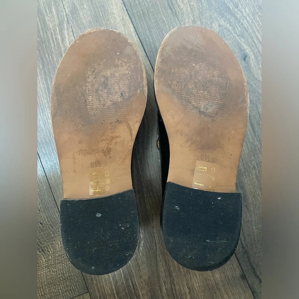 Madewell Black Patent Leather Penny-Style Loafers